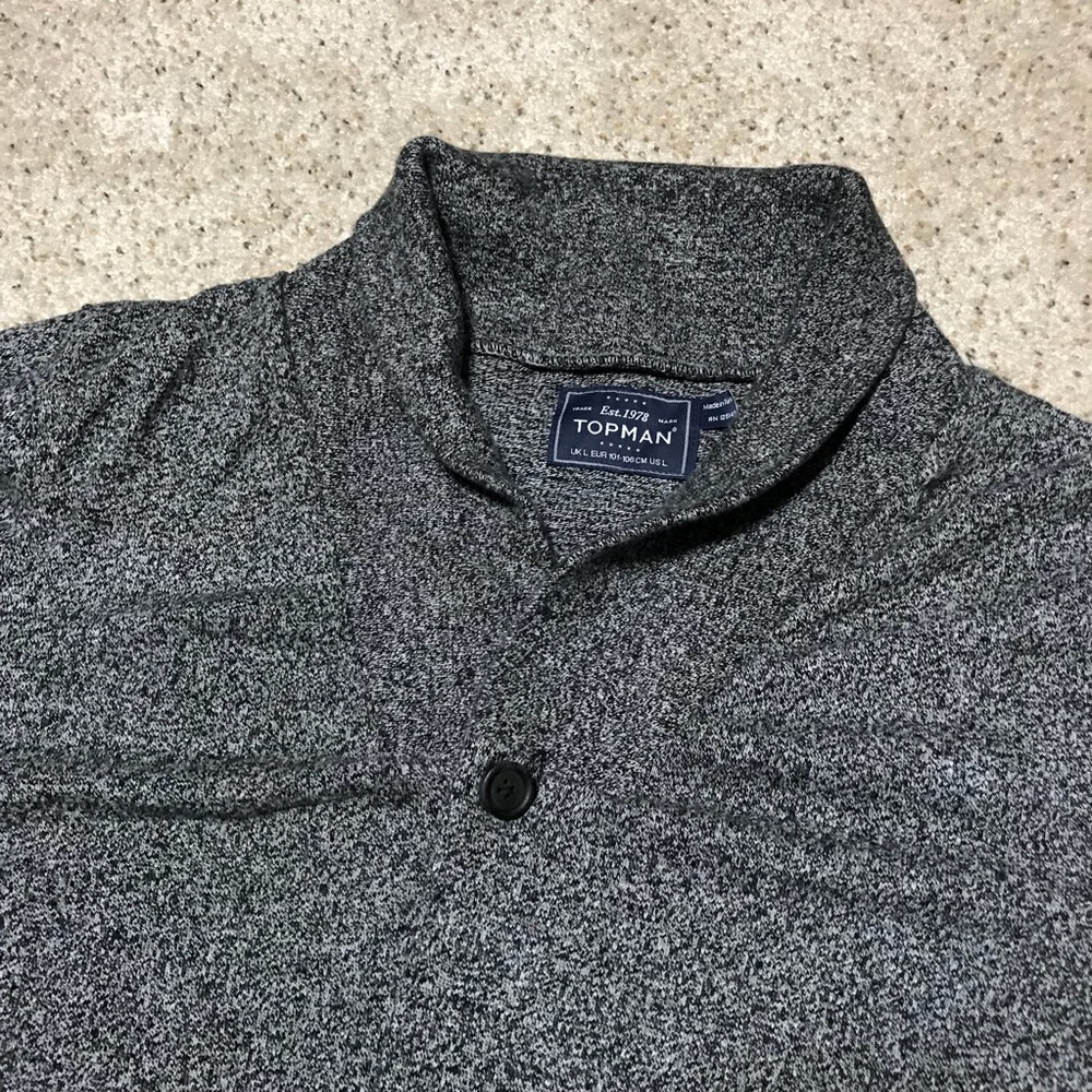 Topman Buttoned Sweater - Picture 2 of 3